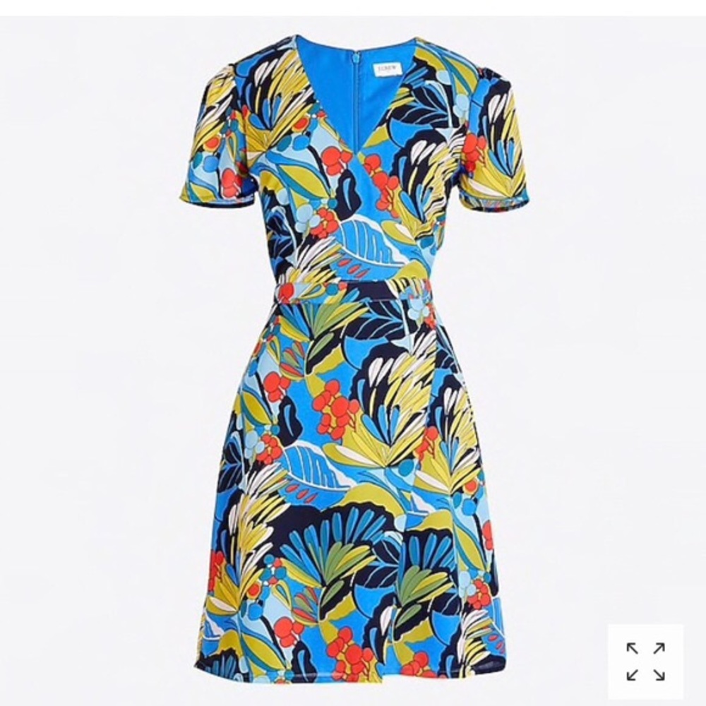 J. Crew Wrap-Front Mini Dress size 4 NWOT